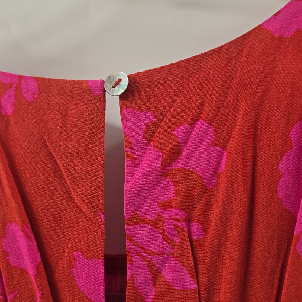 Abel The Label  Pink Floral  Maxi Dress - Picture 6 of 9